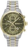 BOSS Chronographen-Quarzuhr mit Kalender f&uuml;r Herren Kollektion Grand Prix 44...