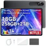 Blackview Tab9WiFi 11 Zoll Tablet Android 14 2K FHD+, 18GB + 256GB(TF 2TB), Octa-Core