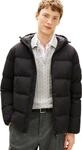 Tommy Hilfiger Herren Pufferjacke Down Hooded Wasserabweisend, Schwarz (Black), XXL
