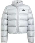 adidas Unisex Kinder SYNTHETIC DOWN GLAM JACKET, Silver Metallic/Black...