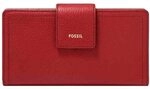 Fossil Logan Leder oder Nylon Handtasche f&uuml;r Damen Weinrot 17.14 cm L x 1.91 cm W x