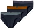 Schiesser Herren 3 Pack Slips Bio Baumwolle Multipack - 95/5 Organic