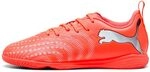 PUMA Future 9 Play IT JR Fu&szlig;ballschuh, leuchtendes Rot, Wei&szlig;, Schwarz, Silber,