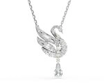 Swarovski Swan Kollektion, Wei&szlig;, Rhodiniert