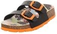 Superfit Jungen FUSSBETTPANTOFFEL Schwarz/Orange 0080