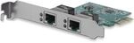 StarTech.com 2 Port Low Profile PCI Express/PCIe Gigabit Ethernet Netzwerkkarte mit