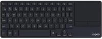 Rapoo E2810M Aluminium - Kabellose TV Tastatur mit Touchpad, Bluetooth & 2.4G USB