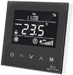 MCO Home Smart Fan Coil Thermostat fur 4 Leitungsrohre, schwarz, MH8-FC4