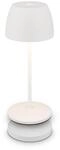 BRILONER - Mini LED Tischleuchte kabellos IP44 mit Ladestation, stufenlos...