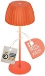 BRILONER - Riffle LED Tischlampe kabellos IP44 mit Lichtkante, Touchdimmer, Akku