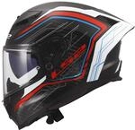 LS2, Integraler Motorradhelm DRAGON SUBIC White Blue Red, XS