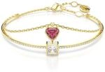 Swarovski Chroma Armband, Vergoldetes Damenarmband mit Herz-Motiv und Strahlendem