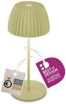 BRILONER - Riffle Mini LED Tischlampe kabellos IP44 mit Lichtkante, Touchdimmer, Akku