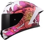 LS2, Integraler Motorradhelm RAPID III POPPIES II White Pink, XXS