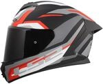 LS2, Integraler Motorradhelm RAPID III HYPER Black Red, XS