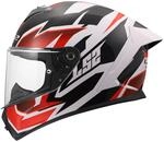 LS2, Integraler Motorradhelm RAPID III XTREM White Black Red, XXS