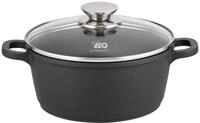 ELO Alucast Kochtopf 20 cm mit Glasdeckel, aus hochwertigem Aluminiumguss -