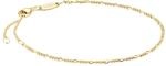 THOMAS SABO Charm-Armband Figaro-Design vergoldet Recyceltes 925 Silber, 18k