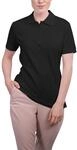 HRM Damen Luxury Stretch Polo, schwarz, Gr. XL I Premium Polo-Shirt Damen aus 95%