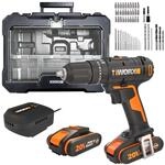 WORX WX370.2 Akku Schlagbohrschrauber 20V, 50Nm, 2-Gang-Getriebe, zum Schrauben,