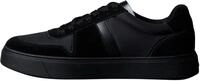 Calvin Klein Herren Cupsole Sneaker Classic Lace aus Leder, Schwarz (Triple...