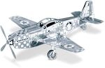 Fascinations MMS003 Metal Earth Metallbaus&auml;tze - Jagdflugzeug Mustang P-51,