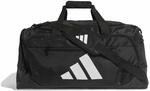 adidas Unisex Training Defender Duffle Bag Medium Duffel Bag, Black/White, One...