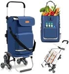 Sekey XXL Einkaufstrolley Treppensteiger mit 3 R&auml;dern, Einkaufswagen
