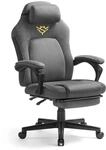 SONGMICS HOME Gaming-Stuhl, ergonomischer Computerstuhl mit Fu&szlig;st&uuml;tze,...