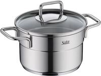 Silit Extra Cook Mini-Fleischtopf 14 cm mit Glasdeckel, Innenskalierung, breiter