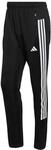 adidas Herren Workout Essentials All-Set 3-Stripes Knit Pants, Black/White, L