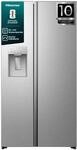 Hisense RS5P528STIE Side-by-Side mit Eis-, Crushed-und Wasserspender/ 528L/