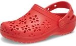 Crocs Unisex Kinder Classic Floral Cut Out Clog T Clog, Cherry Red, 23/24 EU