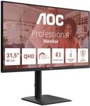 AOC Q32E4U 32 Zoll WQHD USB Hub Monitor, 100Hz, IPS Panel, 4ms GtG, HDR Mode,