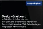 magnetoplan 13402012 Design-Glasboards, magnetisch, 600x400mm, tief-schwarz
