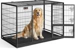 Feandrea Haustierk&auml;fig hochbelastbar, Gitterbox, transportabel, 122 x 75,5 x 80,5