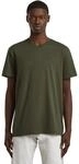 G-STAR Men's Base-S V-Neck T-Shirt, Size: S, Color Gray