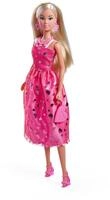Simba Steffi Love Pink Love &ndash; Ankleidepuppe im pinken Glitzerkleid, inkl....