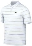 Nike Sportswear Club Gestreiftes Oversize-Poloshirt F&uuml;r Herren, White/Black,