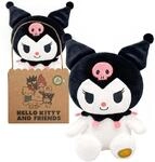 Joy Toy - Sanrio Kuromi Plush 24 cm in Kartont&auml;schchen, Schwarz, Wei&szlig;