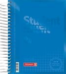 BRUNNEN Collegeblock Premium Student Colour Code | A6, kariert, 120 Blatt, azur