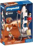 PLAYMOBIL Space ESA Mars-Forschungsrakete | Modulare Rakete mit Startrampe und 2