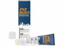 PIZ BUIN Mountain 2-in-1 Sonnencreme LSF 50+ (20 ml) und Lippenpflege LSF 30...