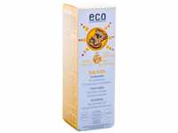 eco cosmetics Baby Sonnencreme LSF45, wasserfest, vegan, ohne Mikroplastik,