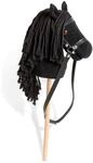 PINOLINO Steckenpferd Spirit Schwarz I Hobby Horse mit Pl&uuml;schkopf | Weicher