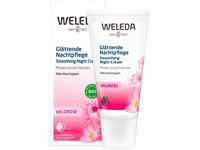 WELEDA Bio Wildrose Glättende Nachtpflege, reichhaltige Creme zur Regeneration,