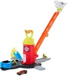 Hot Wheels Spielzeugauto-Trackset, City-Spielset &bdquo;Super-Feuerwehrwache und