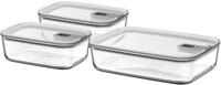 Mepal - Glasbeh&auml;lter mit deckel Set EasyClip - Sch&uuml;ssel mit Deckel und