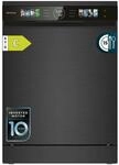 Cecotec Kompakte Sp&uuml;lmaschine 60cm Bolero Aguazero 6620 Dark C, 1850W, 15 Gedecke, 8