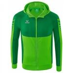 Erima Herren Six Wings Trainingsjacke mit Kapuze | (1032208), green/smaragd, L